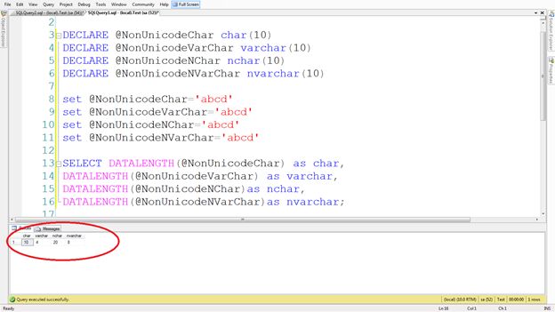 Get the data length of all values